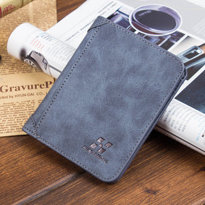 Thin Fashion Casual Nubuck Leather Men's Wallet