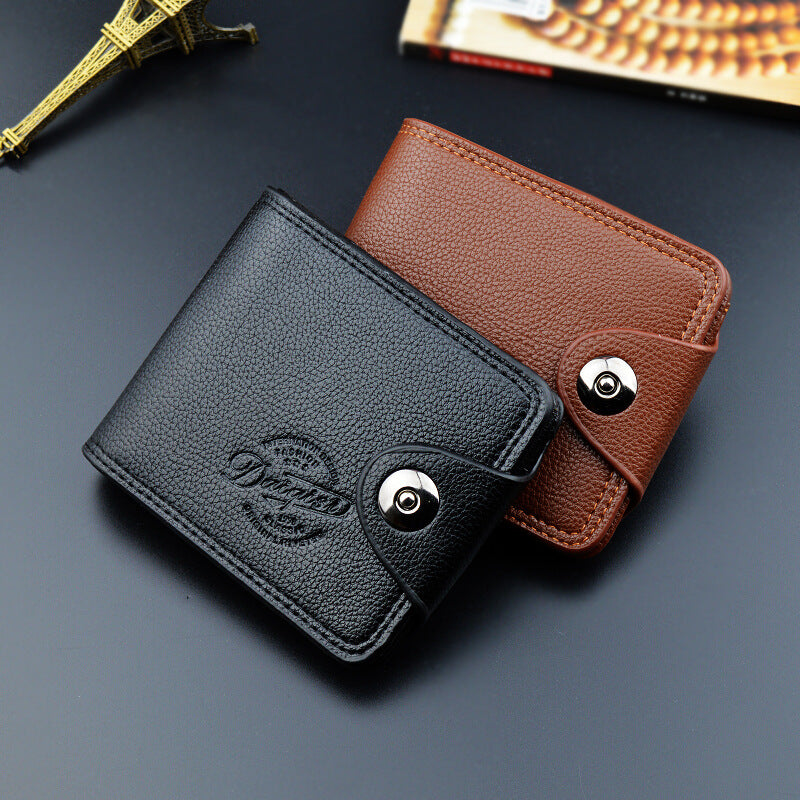 European And American Magnetic Buckle Multi card Wallet