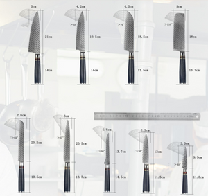Damascus steel resin handle knife