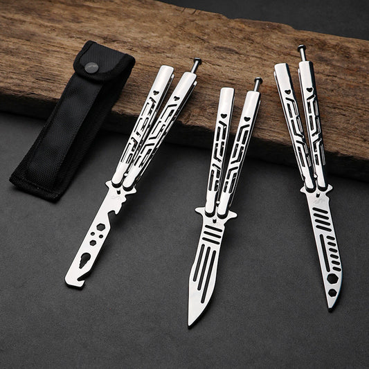 Stainless Steel Butterfly Practice Folding Knife