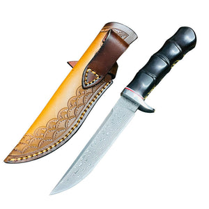 Damascus Steel Mini Camping Self-defense Knife