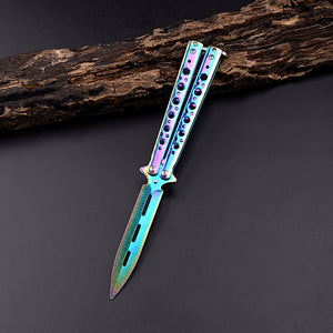 Game Double-pointed Butterfly Folding Knife Tool