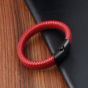 Red Leather Bracelet Leather Bracelet Couple