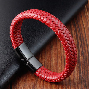 Red Leather Bracelet Leather Bracelet Couple