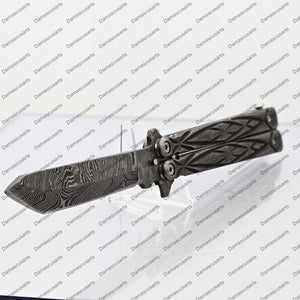 Personalized Custom Handmade Filipino Balisongs Butterfly Stainless Steel Flipper Knife World Class Knives with Leather Sheath