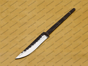 Hunting Nicker Bowie knife blade knife blank one piece steel hand forged. (High Quality Steel Blade Stainless,)