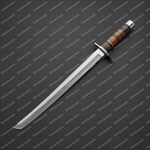 Swords battle ready short swords carbon steel tanto blade custom Handmade swords new year's gift for him hunting gift for men