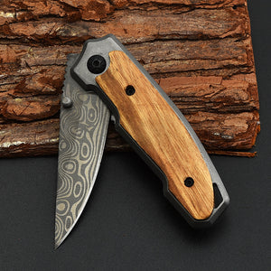 Outdoor Small Folding Knife Forging Steel Camping Fruit Knife