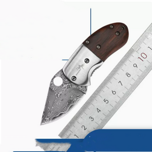 New Mini Damascus Steel Folding Knife