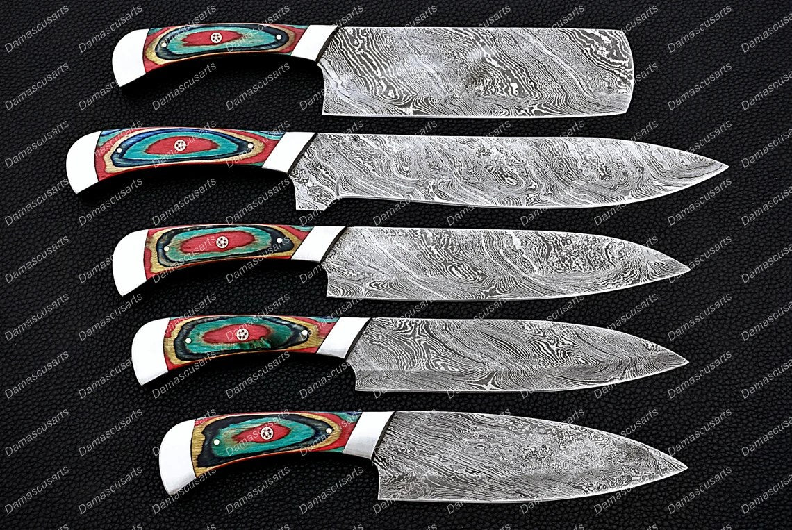 Personalized Custom Handmade Unique Gift for Him Knive Gift Damascus Steel Knives Fixed Blade Knives Best Gift with Leather Sheath