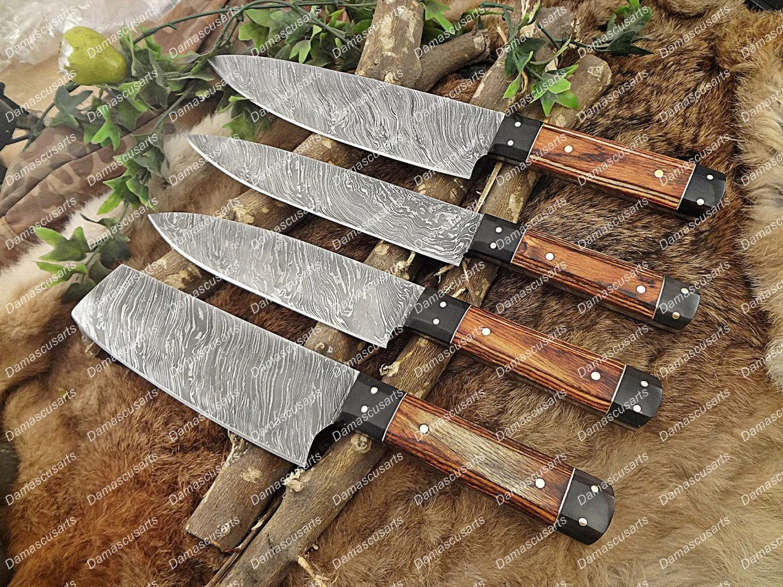 Personalized Custom Handmade Unique Gift for Him Knives Gift Damascus Steel Knives Fixed Blade Knives Best Gift with Leather Sheath