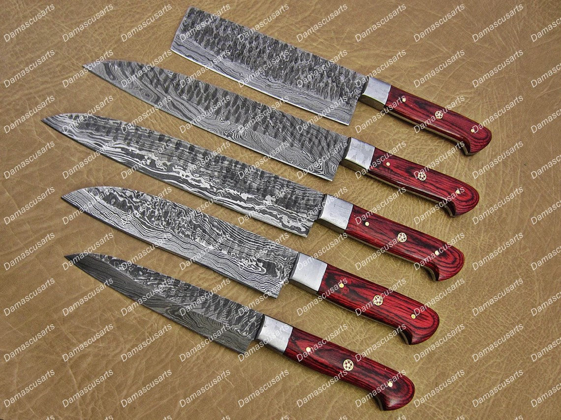 Personalized Custom Handmade High-Quality Chef Knives Chef Set Wedding Gift Christmas Gift Housewarming New Year Gift with Leather Sheath