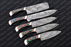 Personalized Custom Handmade Unique Gift for Him Knive Gift Damascus Steel Knives Fixed Blade Knives Best Gift with Leather Sheath