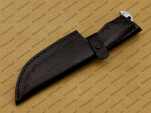 Personalized 9″ Long 440c High Mirror Polished Pocket Knives Handmade Damascus Pocket Folding Knife Hand Made World Class Knive with Sheath