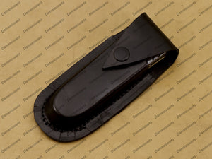 Personalized Custom Handmade Komodo Dragon 8″ Long 3″blade” Damascus Pocket Knife Handmade Damascus Pocket Folding Knife Hand Made Word Class Knives with Leather Sheath