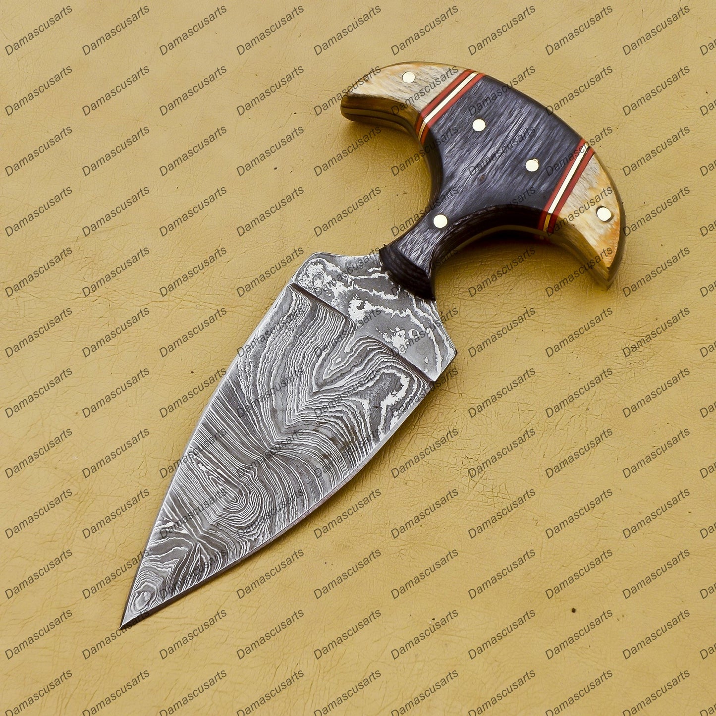 Personalized Custom Handmade Dagger Hunting Knife Handmade Damascus Boot Throwing Kunai Knife Fixed Blade Hand Forged Knife Leather Sheath Gift for Him