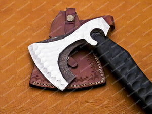 Personalized Custom Corban Steel Tomahawk Axe Viking Hunting CAMPING AXE AXE Battle W Beautiful Design of Wood Handle Leather Sheath