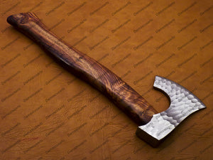 Personalized Custom Corban Steel Tomahawk Axe Viking Hunting CAMPING AXE Vantage AXE Battle with Beautiful Design of Wood Handle