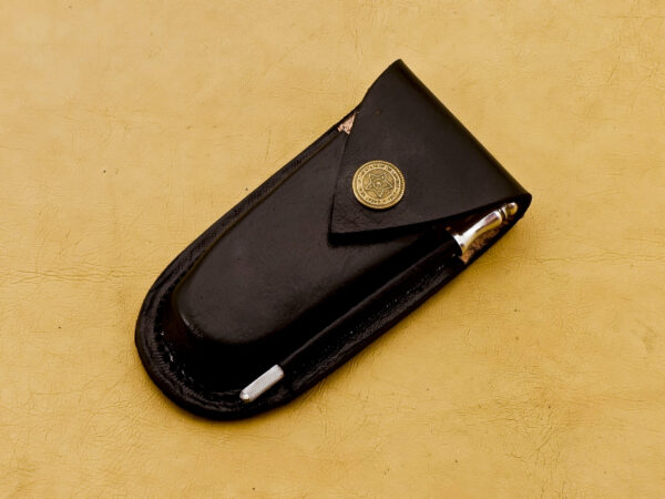 Personalized Handmade Damascus Pocket/Folding Knife - Image 6